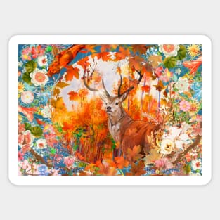 Autumn Deer Sticker
